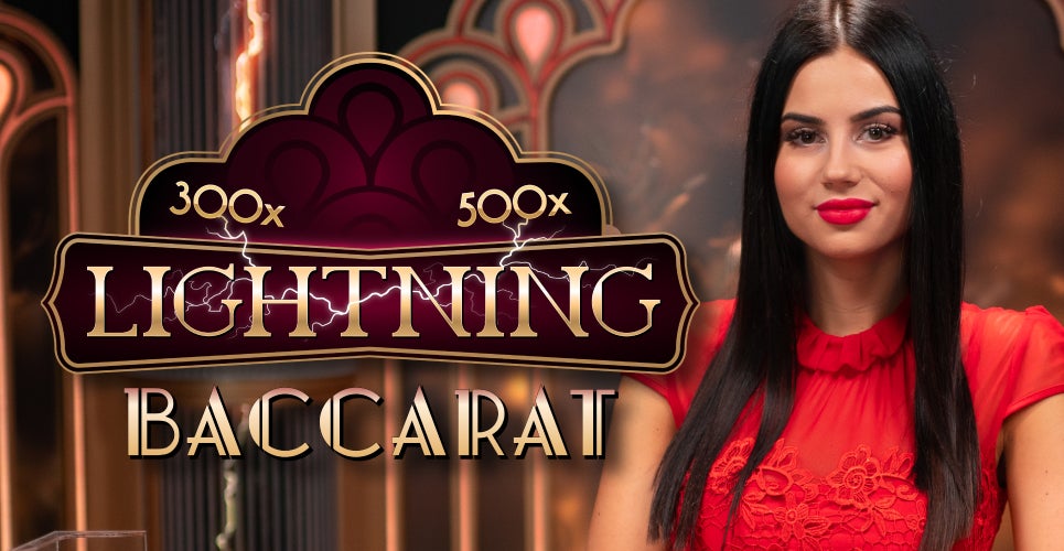 Lightning Baccarat by Evolution, showcased at winnitacasinoit.com – game logo